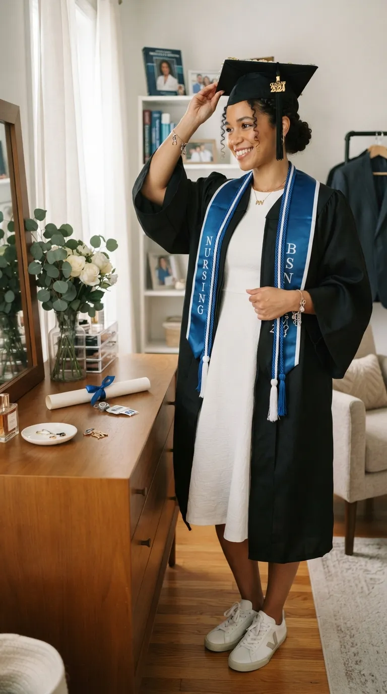 Nurse Graduation Graduation Outfit Styling