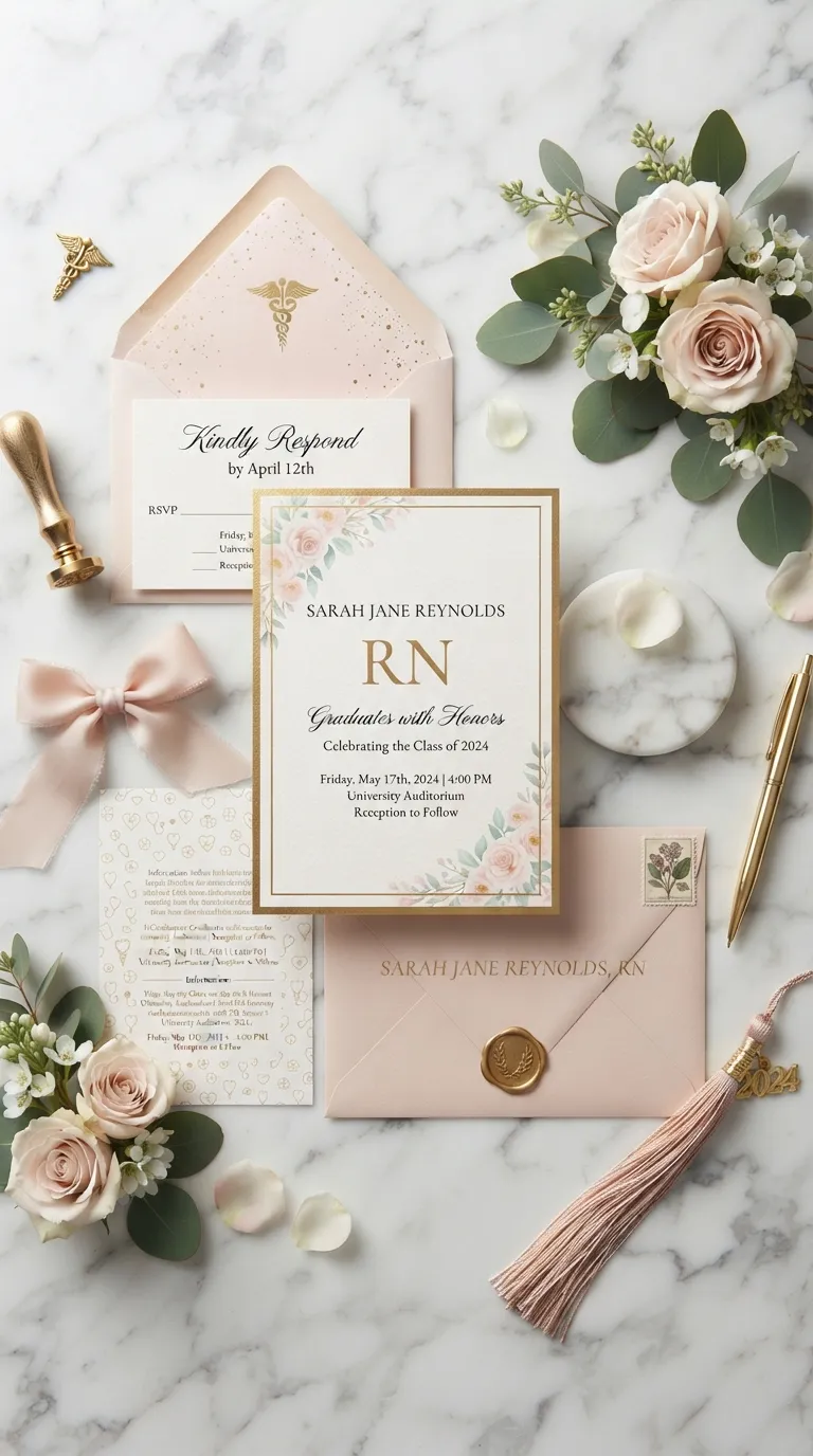Nurse Graduation Graduation Party Invitations