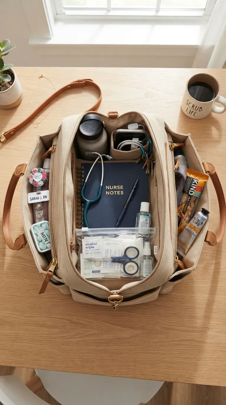 Nurse Morning Routine Efficient Bag Organization