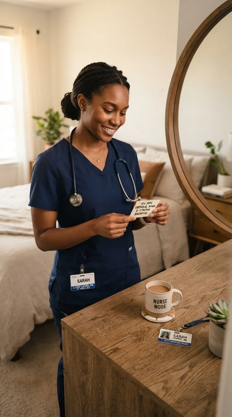 Nurse Morning Routine Positive Affirmation Practice