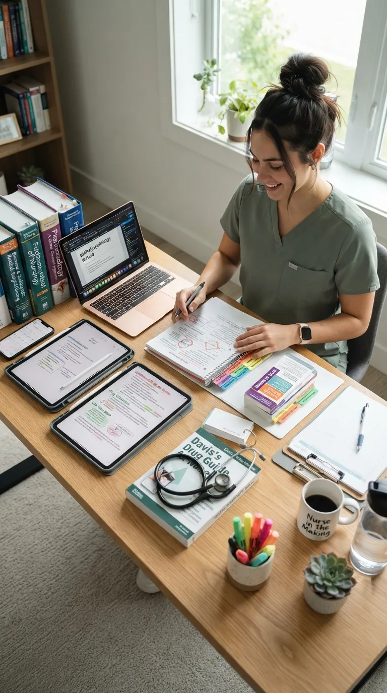 Nursing Student Study Routine Learning Resource Rotation