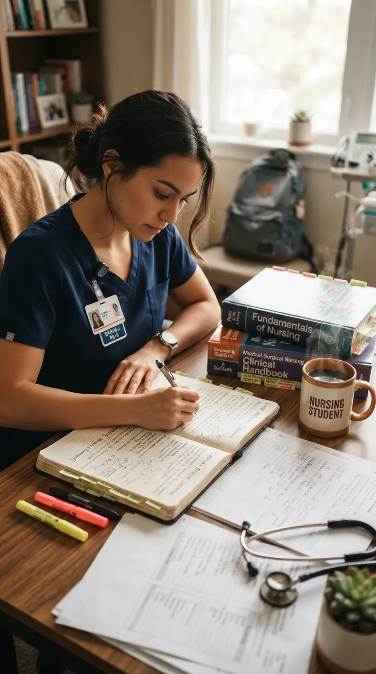Nursing Student Study Routine Progress Tracking Journal