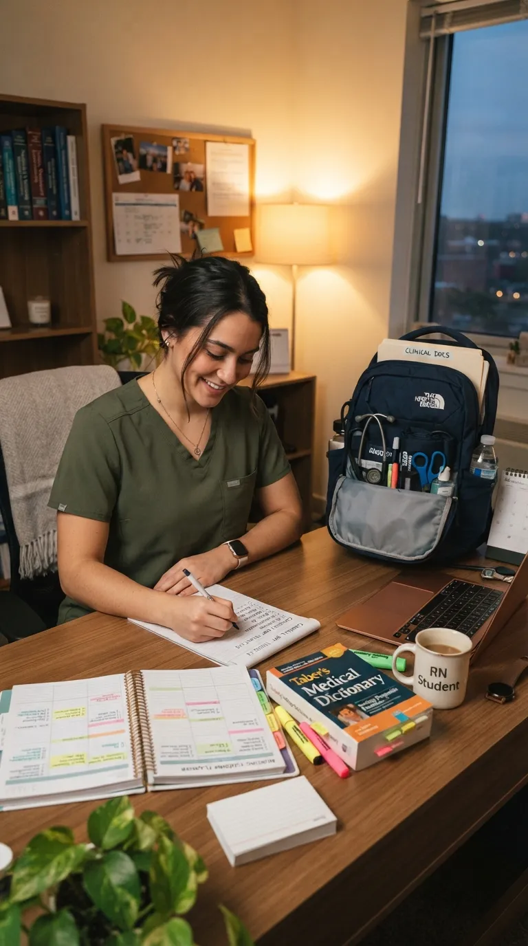 Nursing Student Study Routine Tomorrow Preparation Checklist