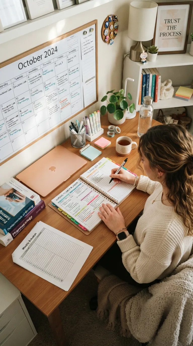 Nursing Student Study Routine Weekly Reset Session