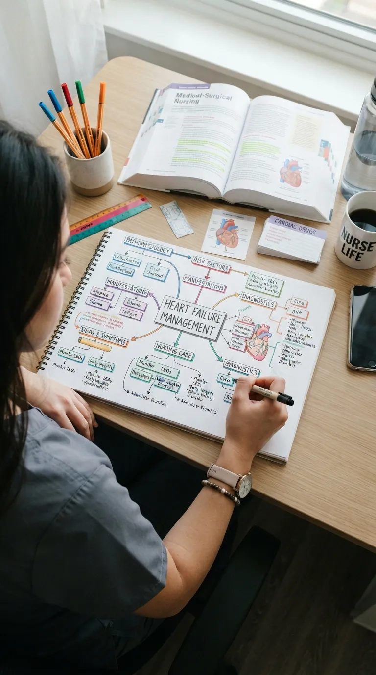 Nursing Student Study Tips Nursing Concept Maps