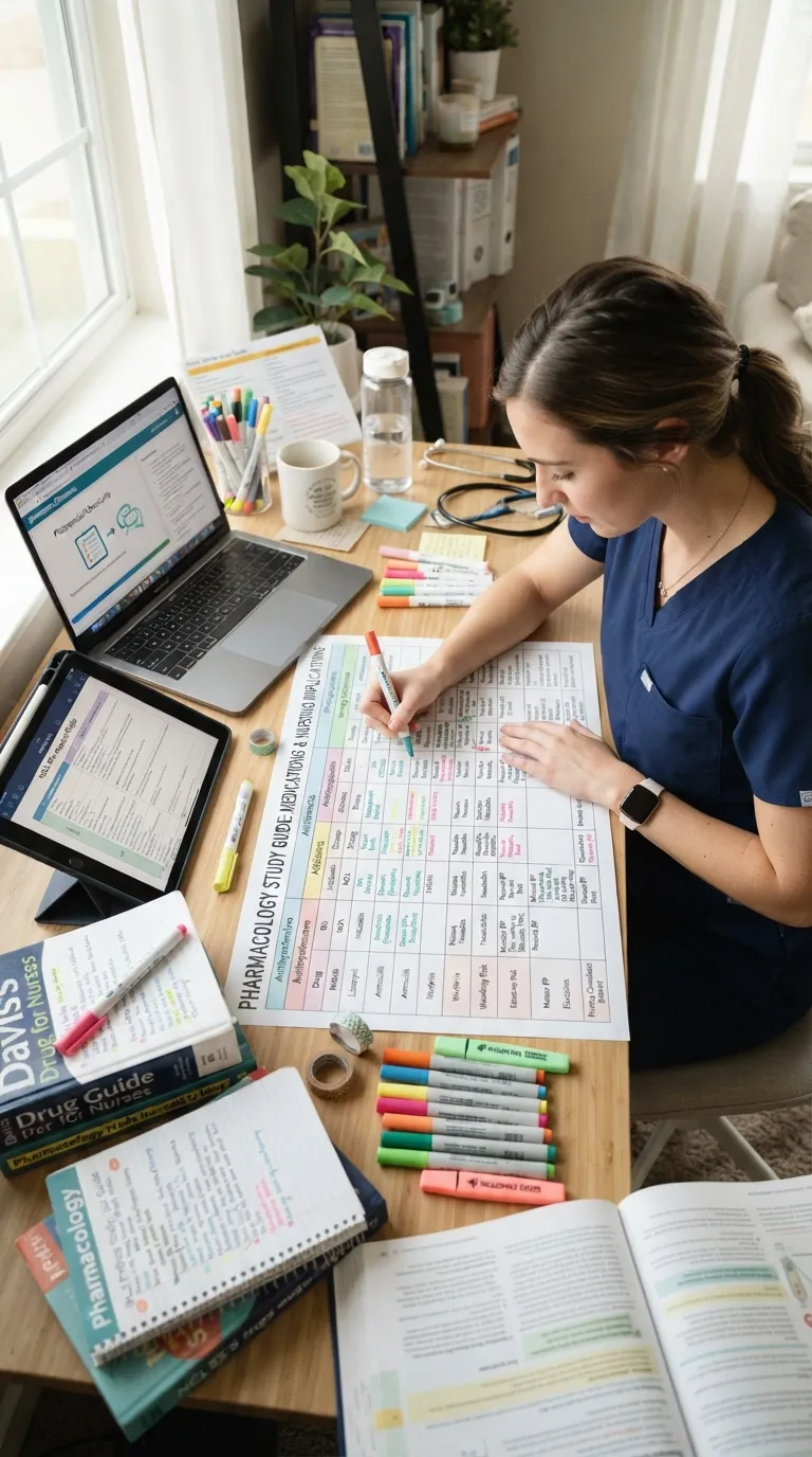 Nursing Student Study Tips Pharmacology Charts