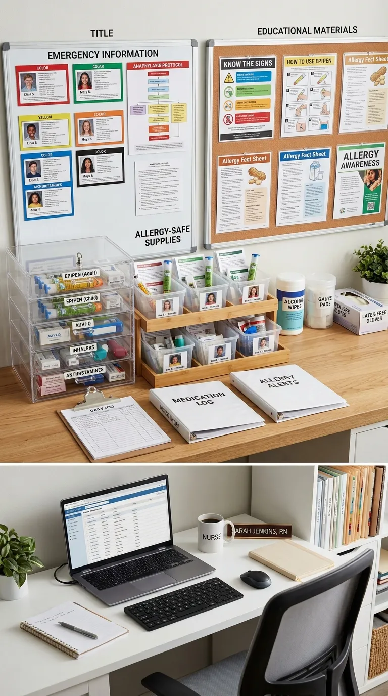 school nurse Allergy Management Setup