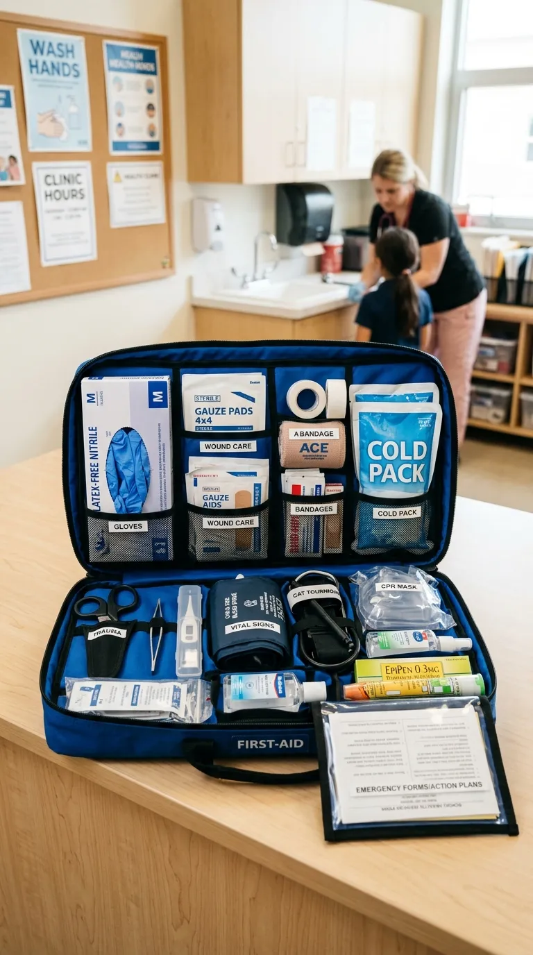 school nurse Emergency Kit Essentials