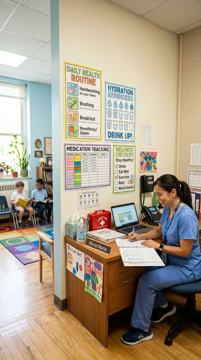 school nurse Student Routine Charts