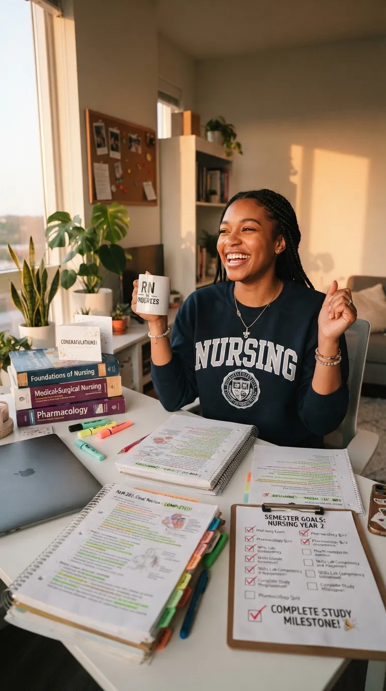 Study Tips for Nursing Students Progress Celebration