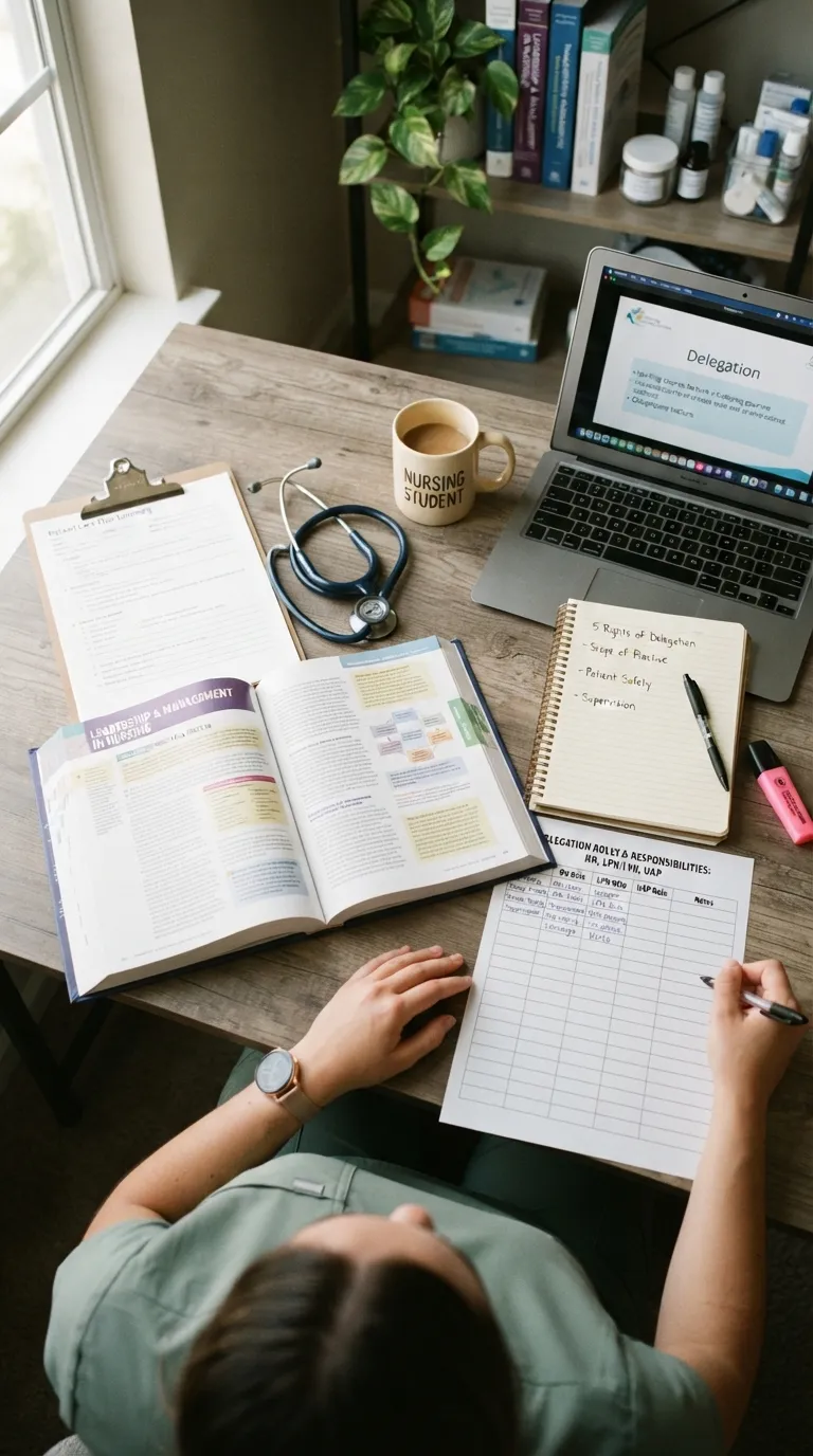 NCLEX Study Notes Delegation Decision Guide