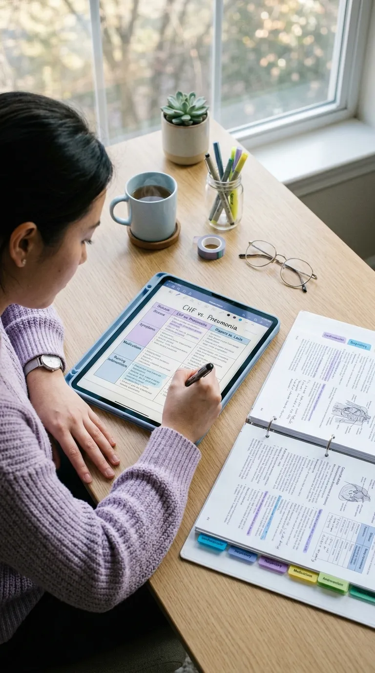 Nursing Exam Preparation Tips Use Comparison Tables