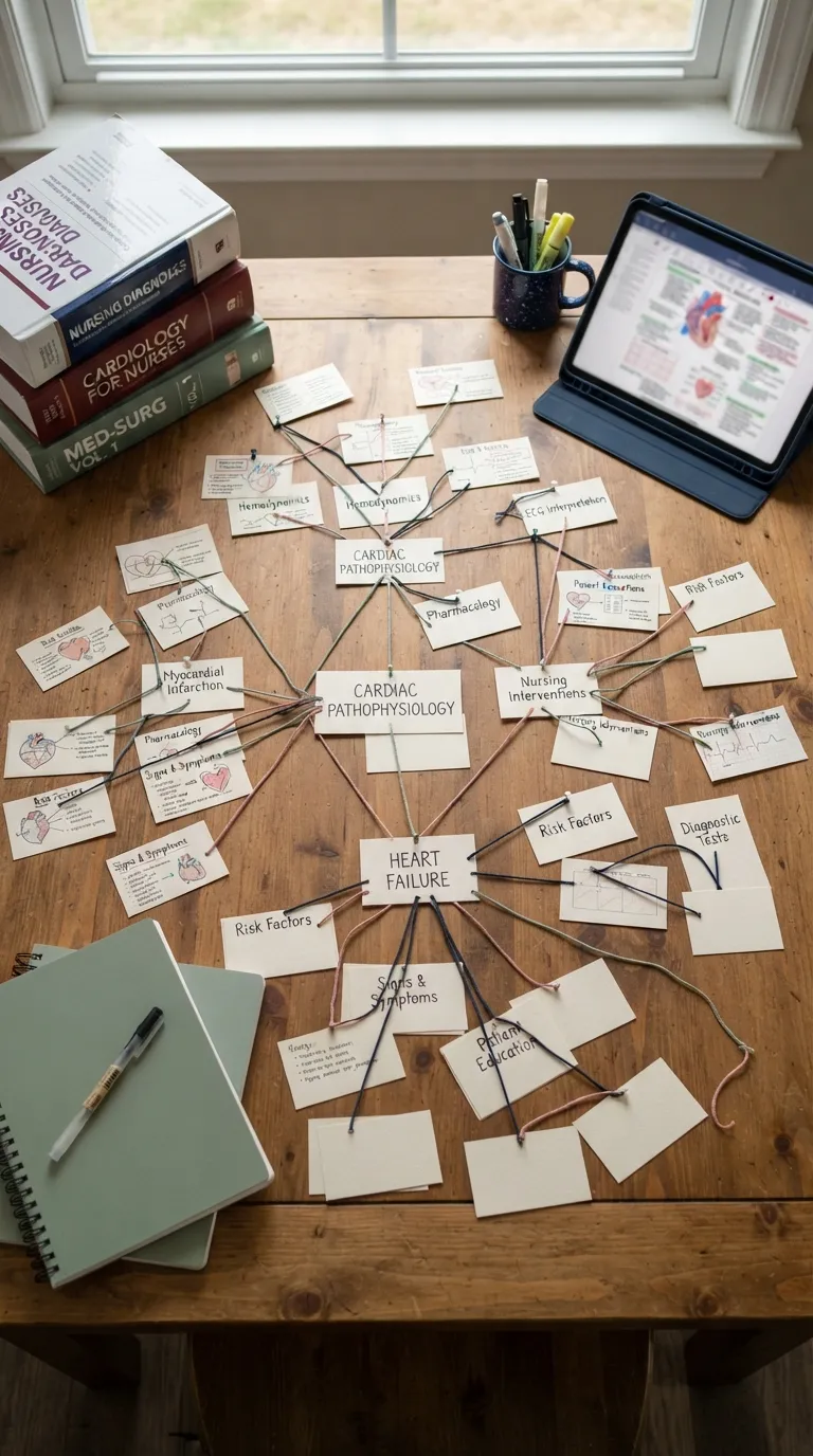 Nursing Flashcards Ideas Create Concept-Link Cards