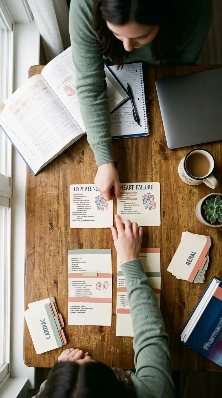 Nursing Flashcards Ideas Make Compare-and-Contrast Cards