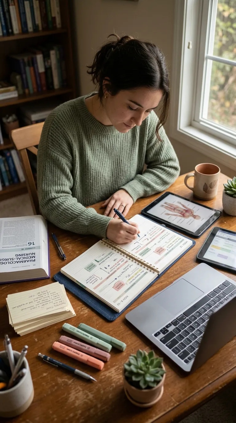 Nursing School Organization Ideas Schedule Review Windows