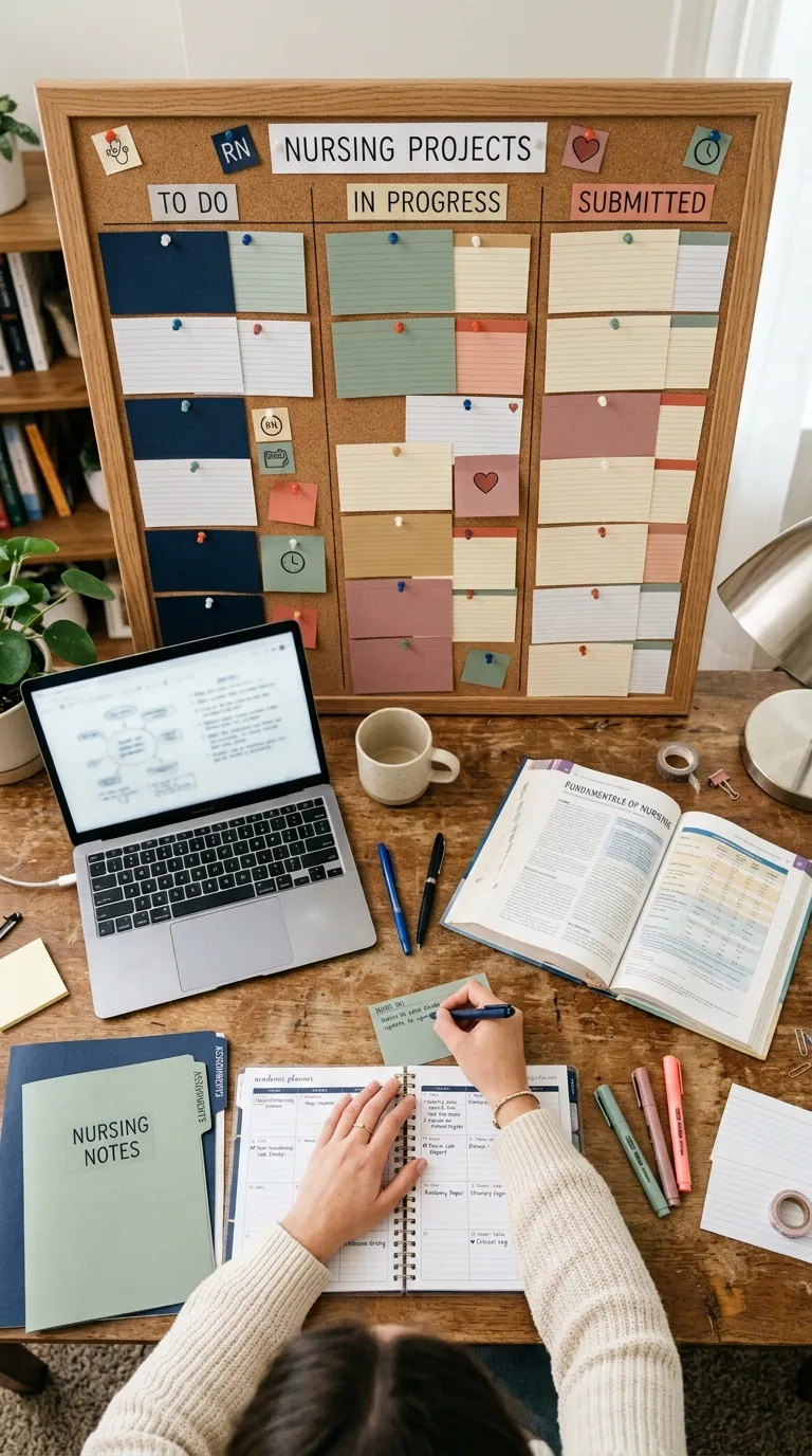 Nursing School Organization Ideas Track Assignment Progress