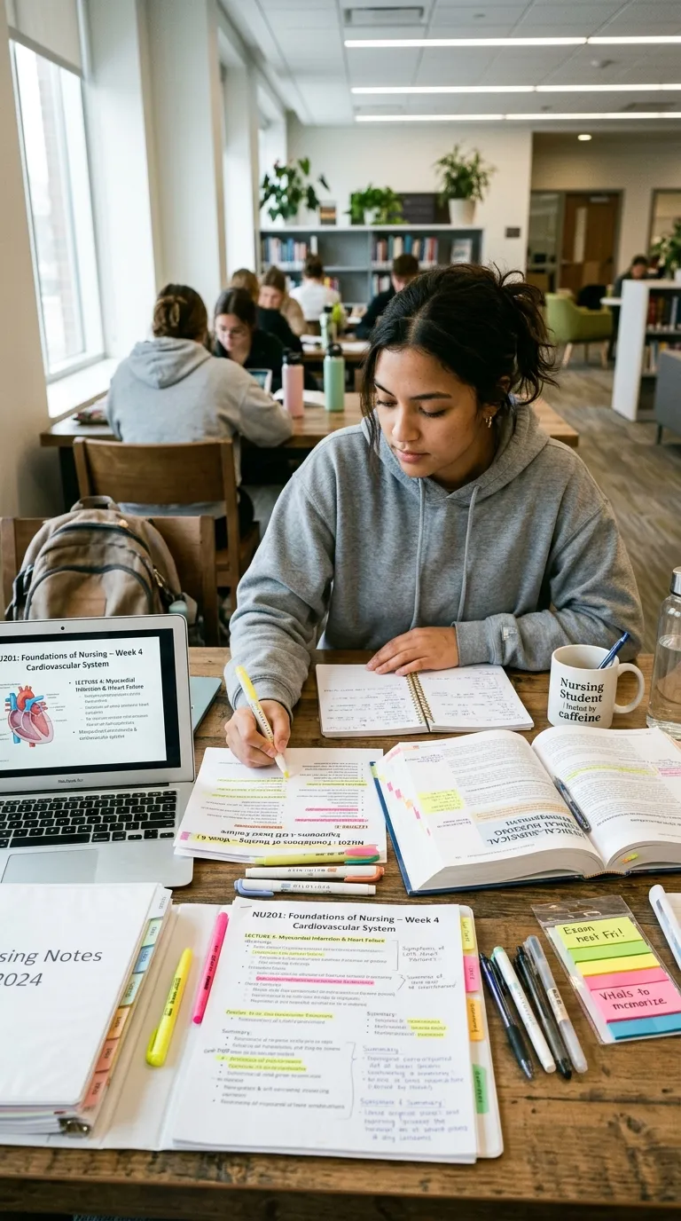 Nursing School Study Hacks Lecture Review Strategy
