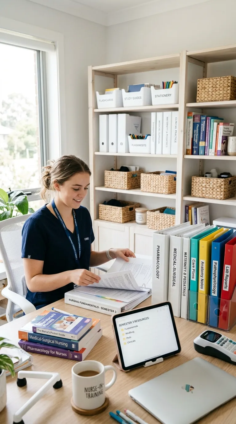 Nursing School Study Hacks Study Material Sorting
