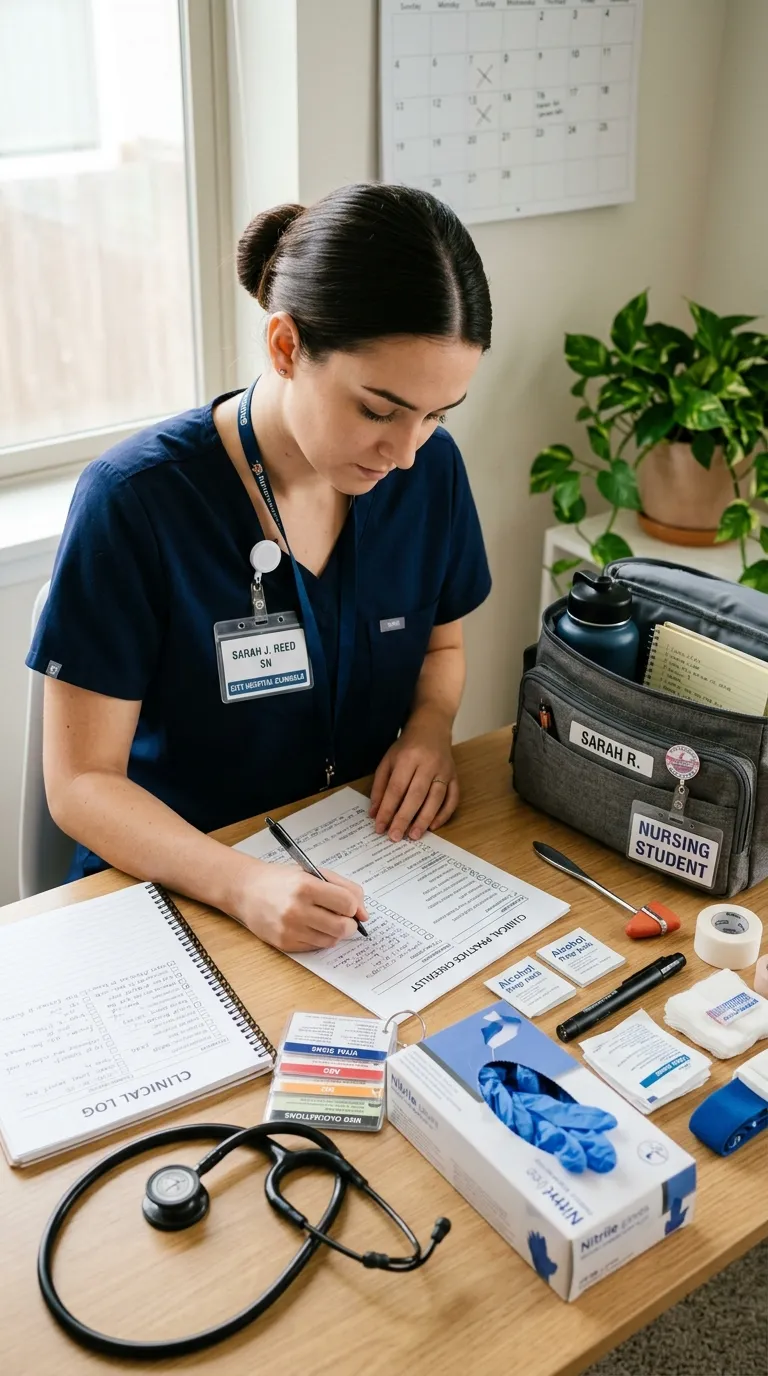 Nursing Student Study Schedule Clinical Prep Checklist