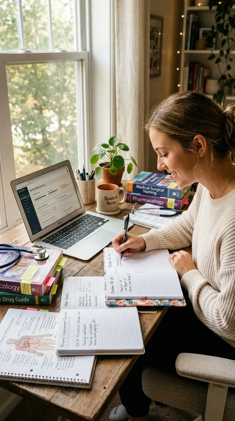 Nursing Student Study Schedule Personal Study Tracking