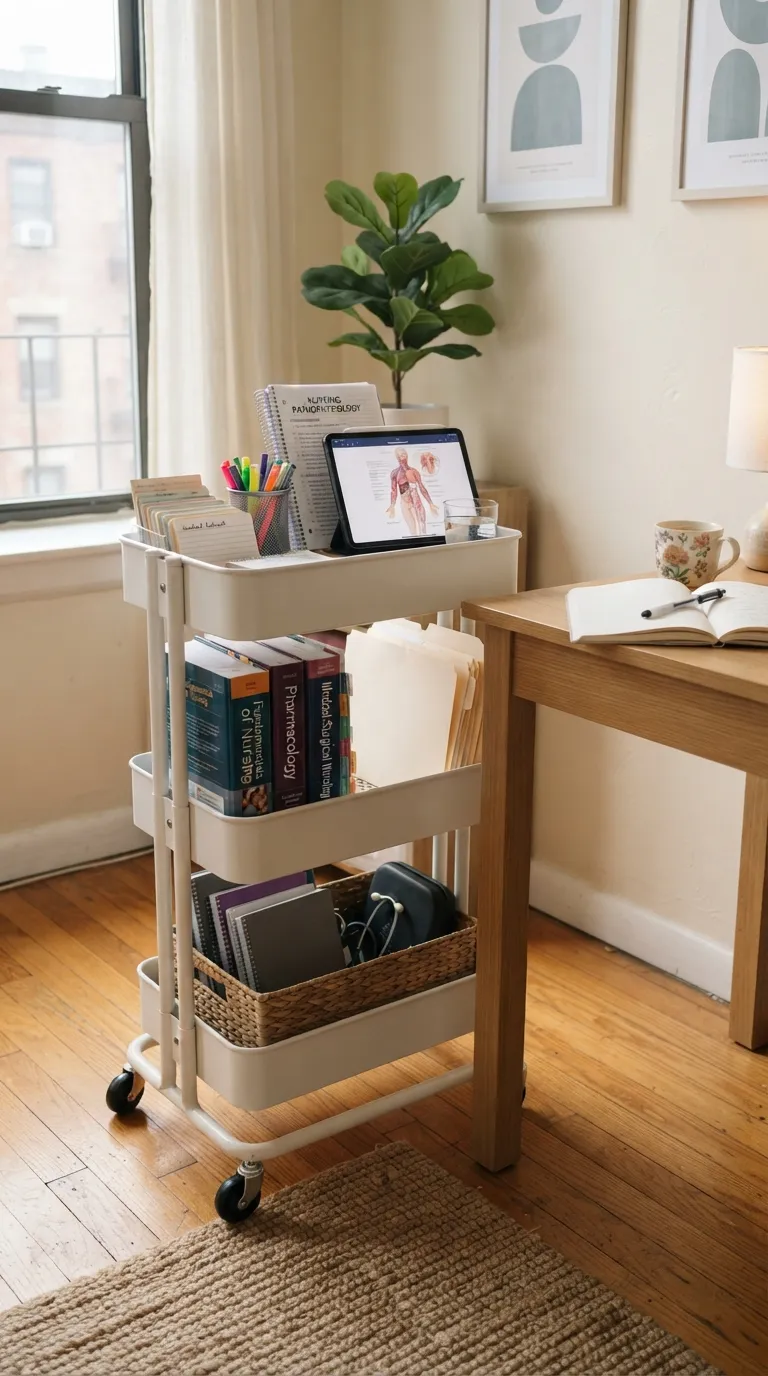 Nursing Study Aesthetic Clinical Study Cart