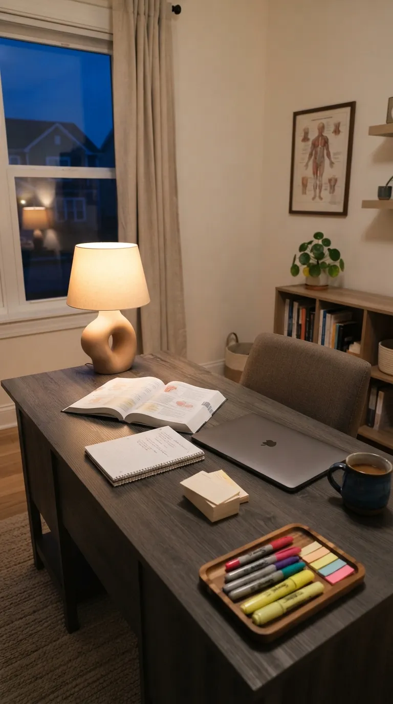 Nursing Study Aesthetic Night Study Lighting